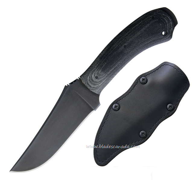 Winkler Knives II Crusher Fixed Blade Belt Knife, Micarta Black, WK030