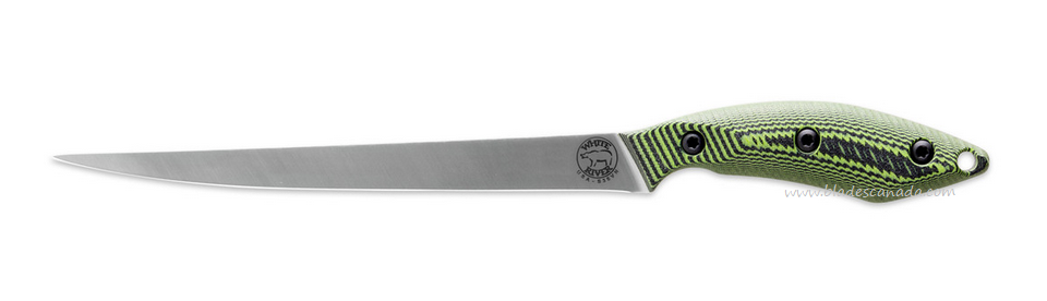 White River Pro Fillet Knife, CPM S35VN 8", G10 Green/Black, Kydex Sheath