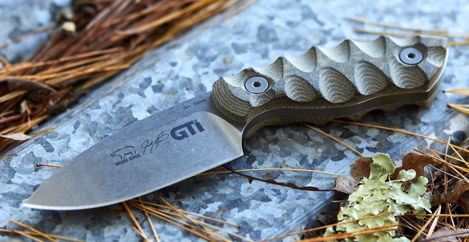 White River GTI 3 Fixed Blade Survival Knife, S35VN, Micarta, Kydex Sheath - Click Image to Close