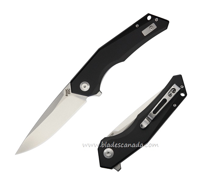 B'yond EDC Arch Flipper Folding Knife, D2 SW, G10 Black, 1901DGBK