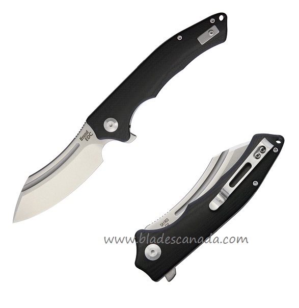 B'yond EDC Sunder Flipper Folding Knife, D2 SW, G10 Black, 1903DGBK