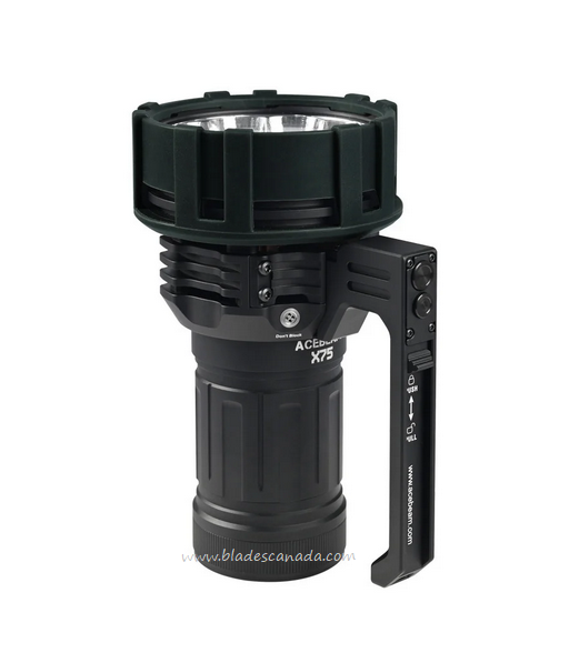 Acebeam X75 Brightest Power Bank Flashlight, XHP70.3 HI 6500K - 67,000 Lumens