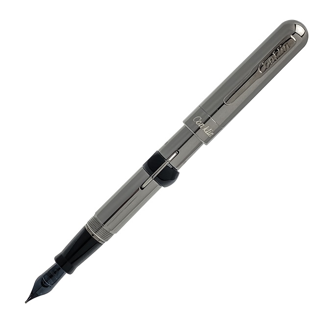 Conklin Mark Twain Gunmetal Crescent 1898 Fountain Pen, Extra Fine - Limited Edition