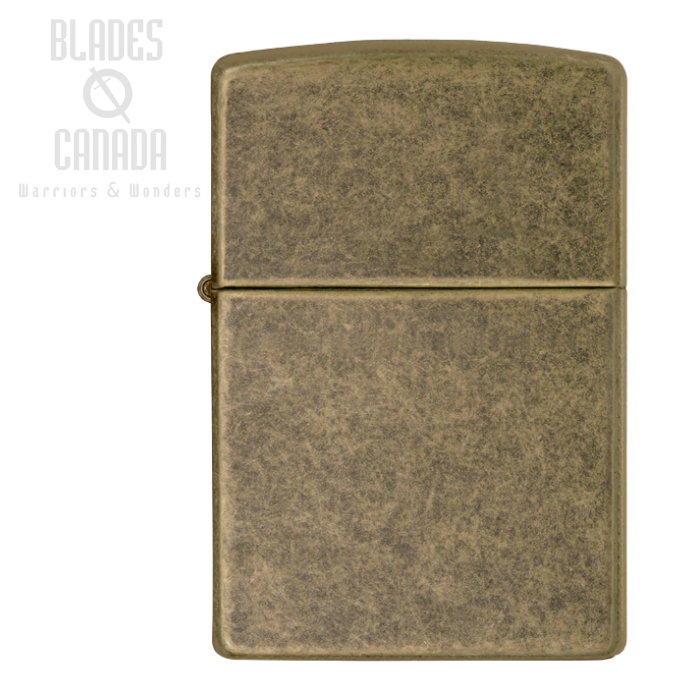 Zippo Antiqued Brass Lighter, 201FB