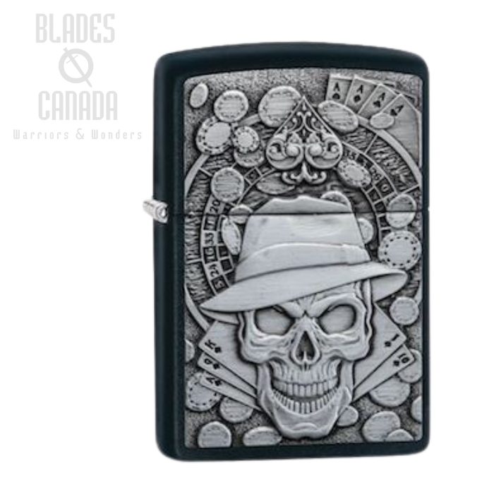 Zippo Gambling Skull Lighter, 49183