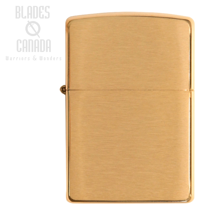 Zippo Armor Series Lighter, Brushed Brass, 168