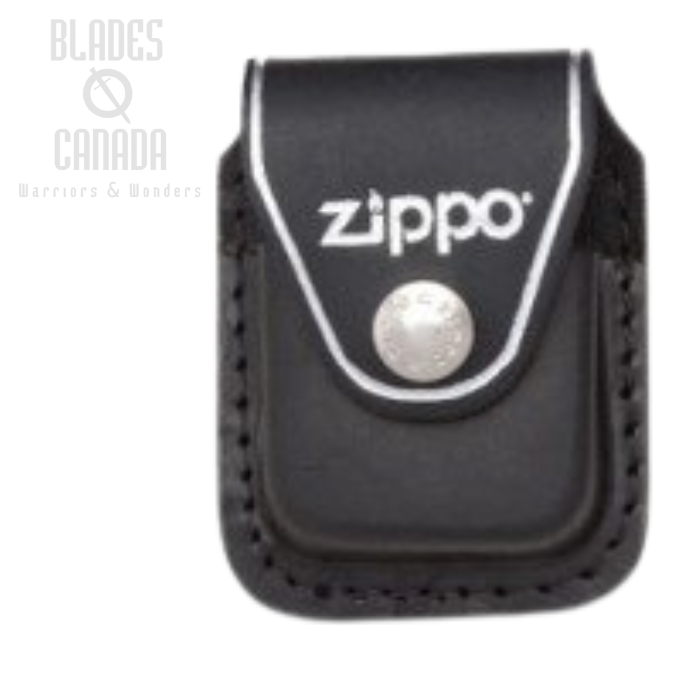 Zippo Leather Lighter Clip Pouch, Black, LPCBK
