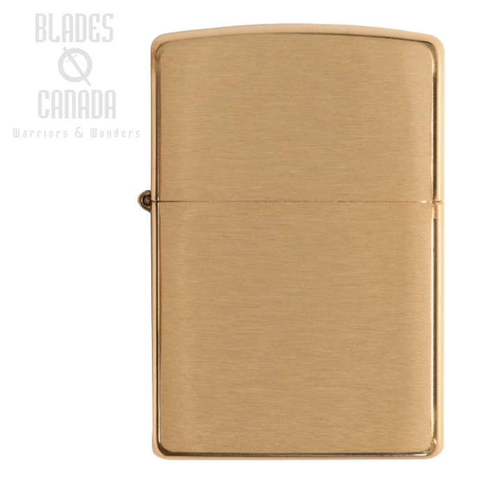 Zippo Brushed Brass Lighter, 204B