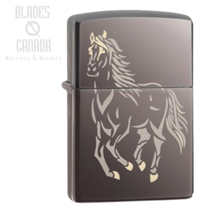 Zippo Black Ice Horse Lighter, 28645