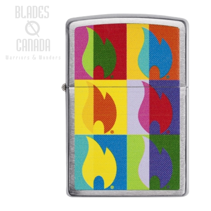 Zippo Abstract Colourful Flame Lighter, 29623