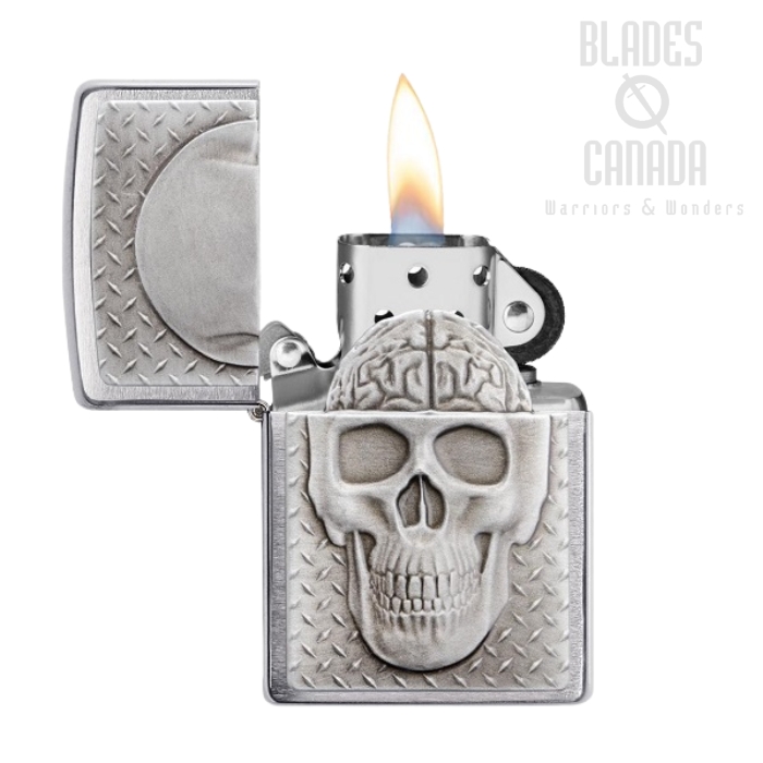 Zippo Skull with Brain Surprise Lighter, 29818