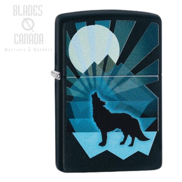Zippo Wolf and Moon Design Lighter, 29864