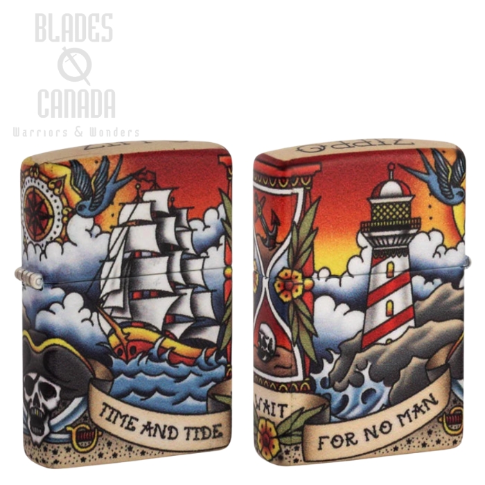 Zippo Nautical Tattoo Design Lighter, 49532
