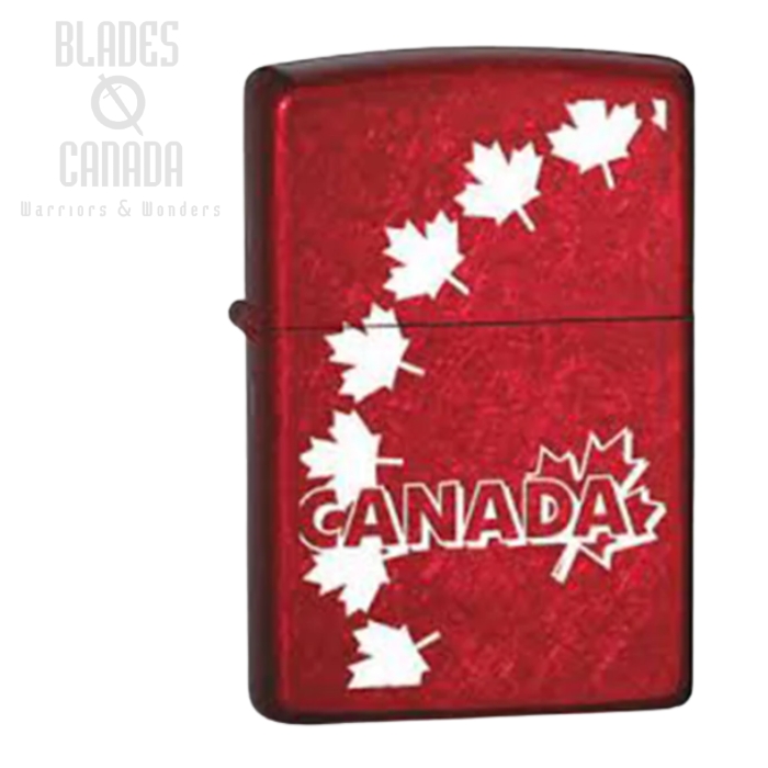 Zippo Canada Lighter, Candy Apple Red, 32126