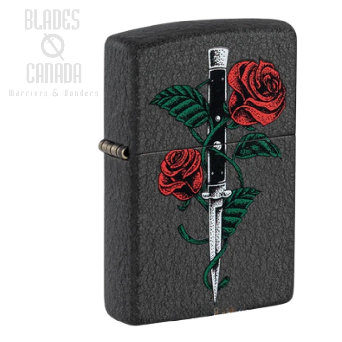 Zippo Rose Dagger Tattoo Design Lighter, 49778
