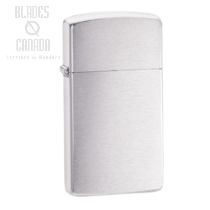 Zippo Slim Series Lighter, Brushed Chrome, 1600