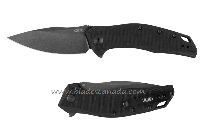 Zero Tolerance 357BW Flipper Folding Knife, Assisted Opening, CPM 20CV, G10 Black