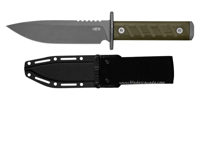 Zero Tolerance 0006 Fixed Blade Knife, CPM 3V, G10 OD Green, ZT0006
