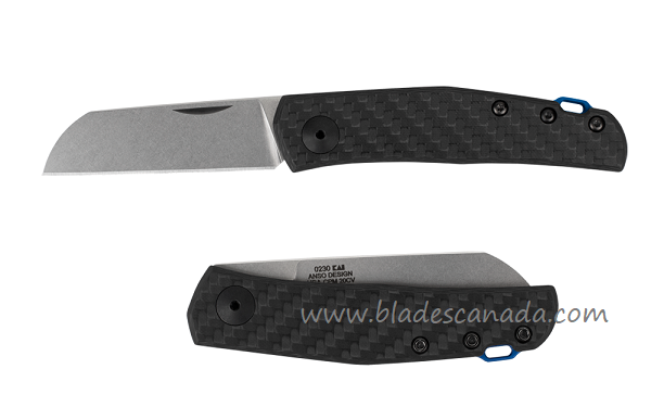 Zero Tolerance Anso 0230 Slipjoint Folding Knife, CPM 20CV, Carbon Fiber