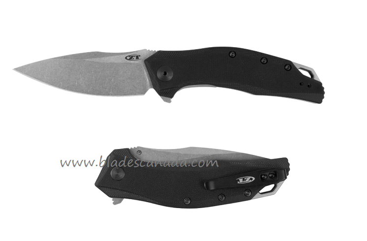 Zero Tolerance 357 Flipper Folding Knife, Assisted Opening, CPM 20CV, G10 Black, ZT0357