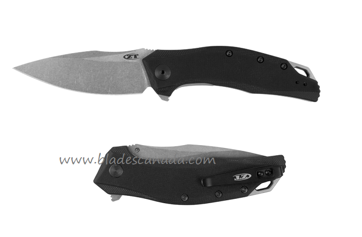 Zero Tolerance 357 Flipper Folding Knife, Assisted Opening, CPM 20CV, G10 Black - Click Image to Close