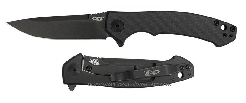 Zero Tolerance 450CF Flipper Framelock Knife, S35VN, Carbon Fiber, ZT0450CF