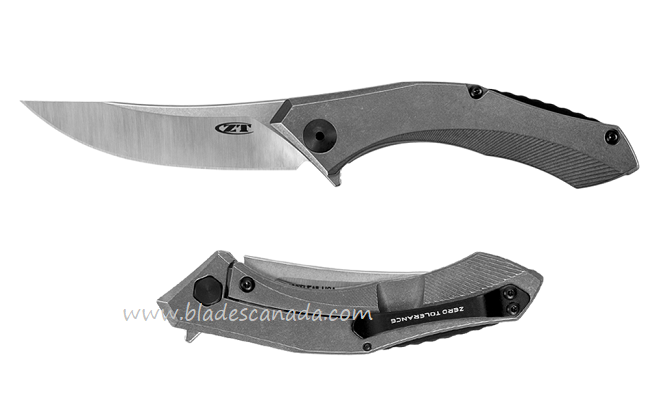 Zero Tolerance Sinkevich 0460TI Flipper Framelock Knife, CPM 20CV, Titanium - Click Image to Close