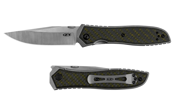 Zero Tolerance ZT640 Emerson Folding Knife, CPM 20CV, Carbon Fiber Green